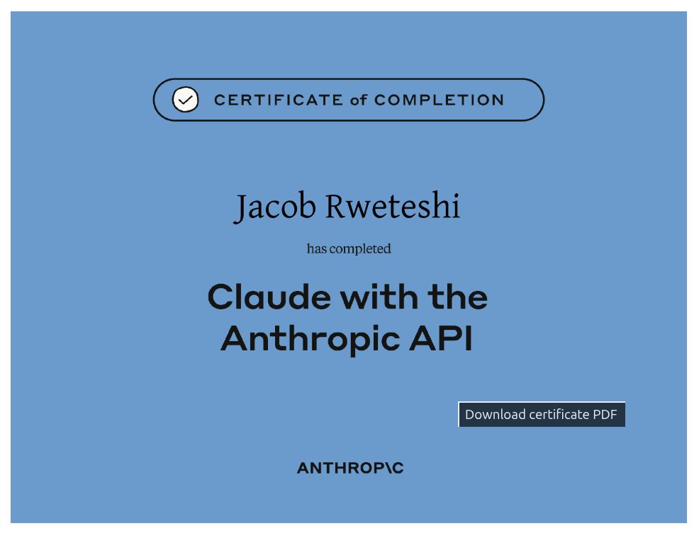Claude with Anthropic API