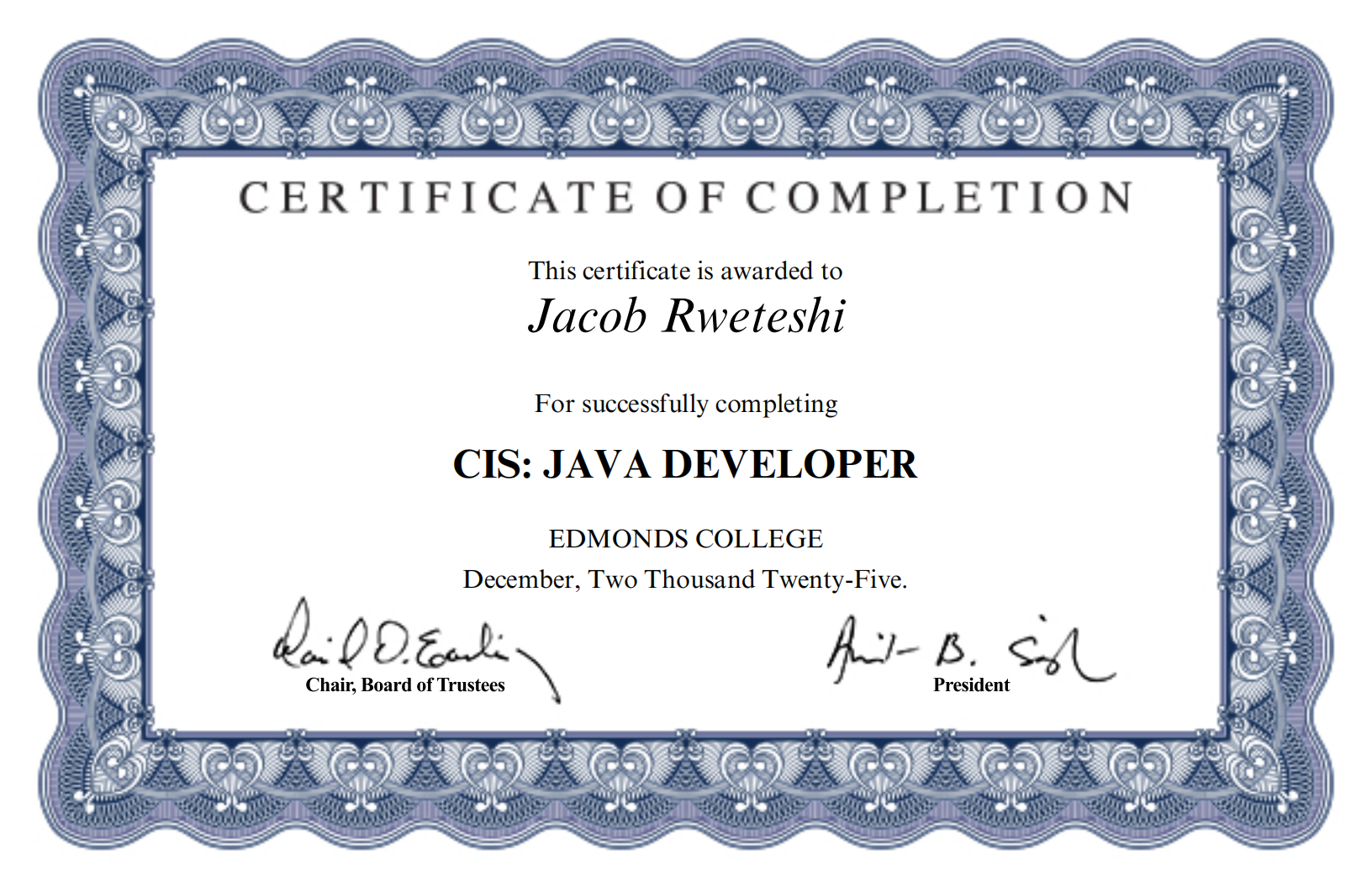 CS Java Developer