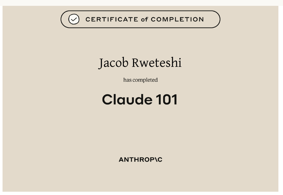 Claude 101